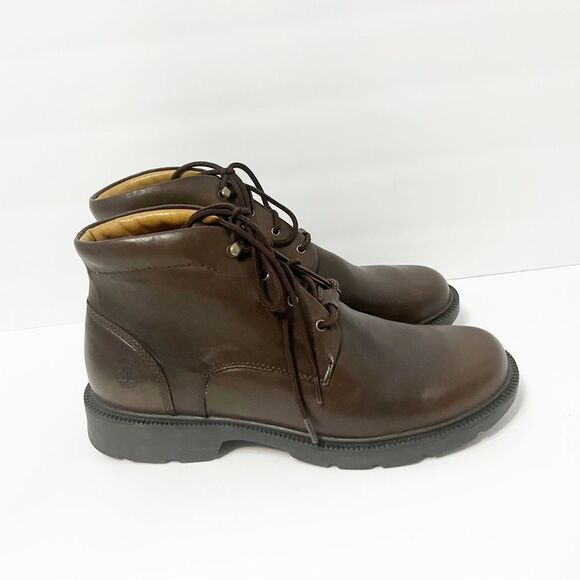 Timberland Brown Leather Boots Size 10M - Picture 4 of 9